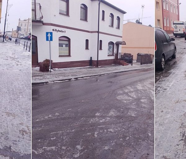 Ślisko na drogach w Kruszwicy i okolicy. "W Chrośnie lodowisko"