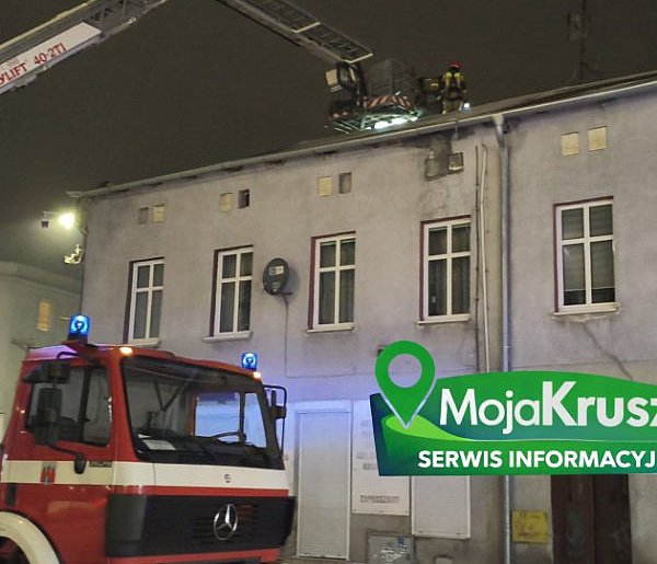 Wieczorna interwencja przy ulicy Rynek. Zapaliła się sadza w kominie [ZDJĘCIA]