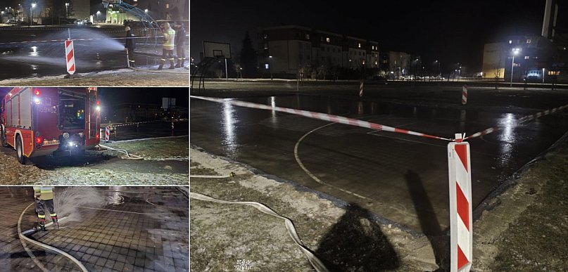 Tymczasowa ślizgawka na Osiedlu Zagople już jest!