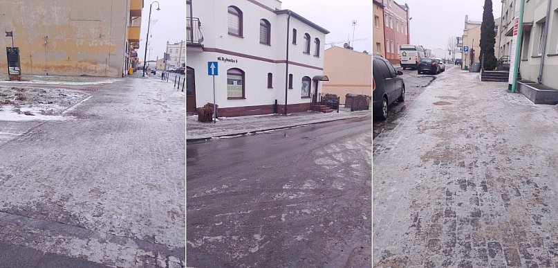 Ślisko na drogach w Kruszwicy i okolicy. "W Chrośnie lodowisko"