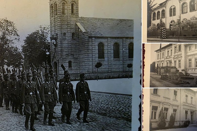 Takich zdjęć dawnej Kruszwicy jeszcze nie widziałeś! Niemieccy żołnierze na rynku