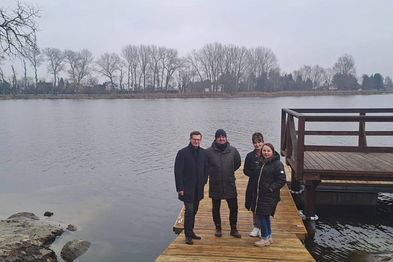 Nowy pomost pływający na Półwyspie Rzępowskim