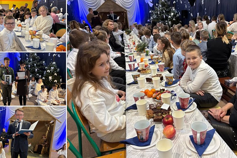 „W drodze do Betlejem” : Szkolne spotkanie wigilijne w Sławsku Wielkim