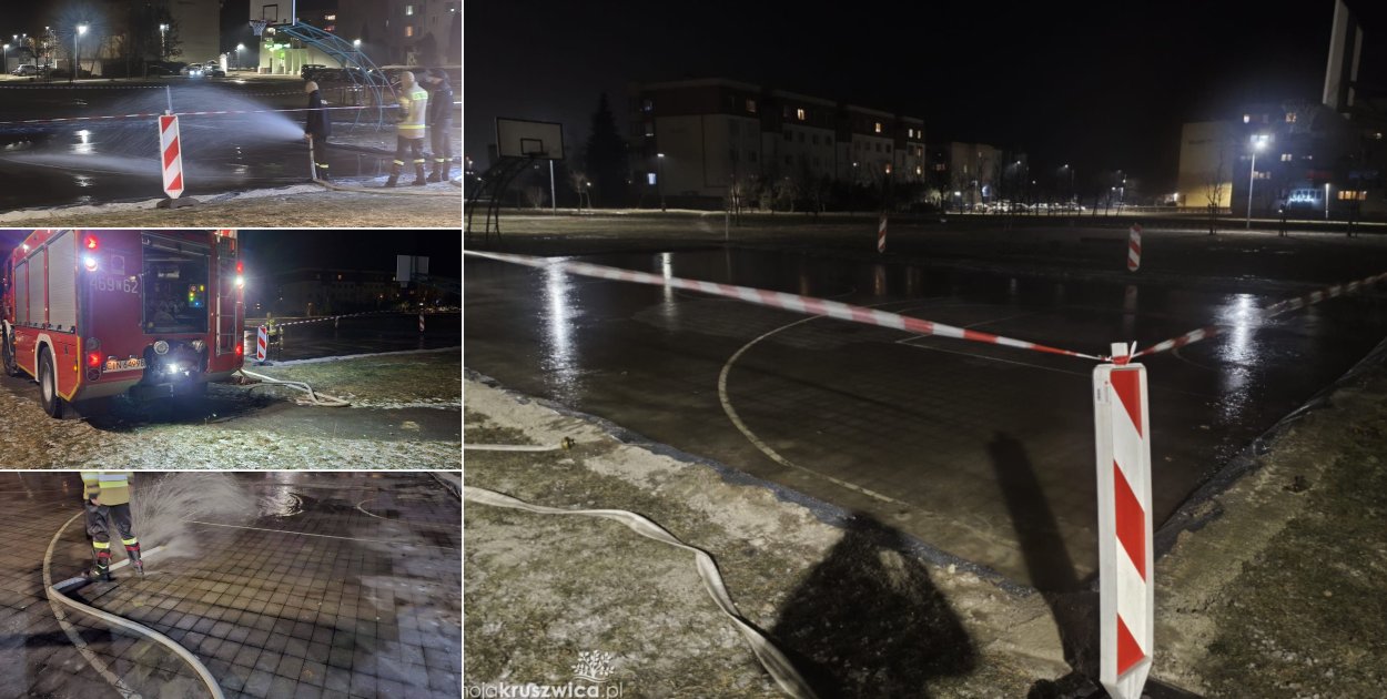 Tymczasowa ślizgawka na Osiedlu Zagople już jest!