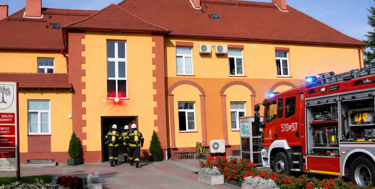 Radny z zarzutami wobec przebiegu ewakuacji w UM. Co na to burmistrz?