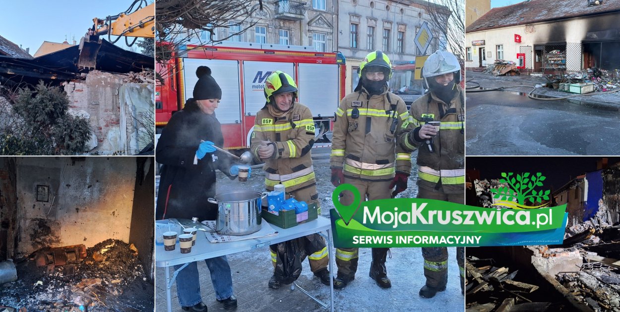 Pracowita interwencja dla strażaków. Pomagali mieszkańcy