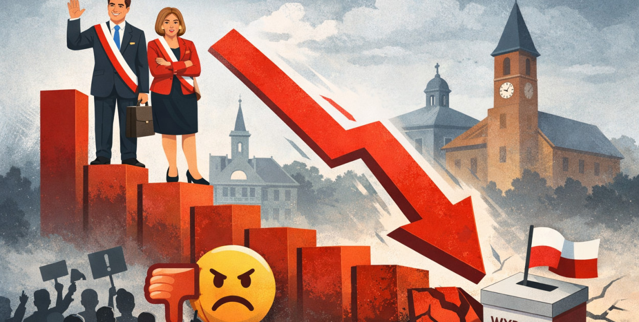 Zadowolenie z lokalnych samorządowców wyraźnie spada