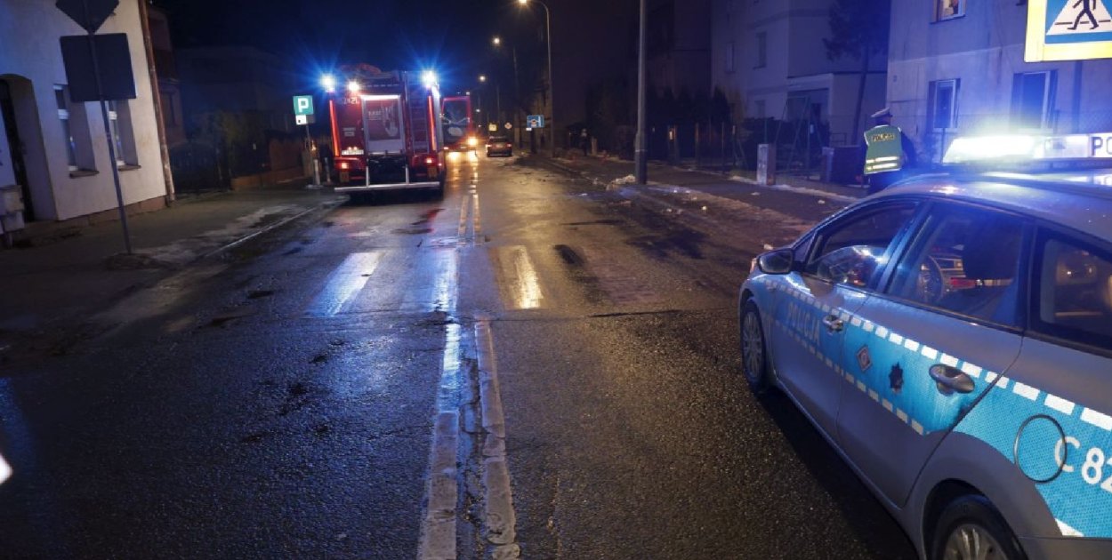 Śmiertelny wypadek w Inowrocławiu. Potrącony został pieszy